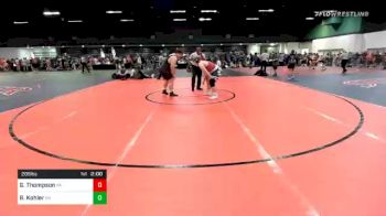 285 lbs Prelims - Gavin Thompson, PA vs Ben Kohler, OH