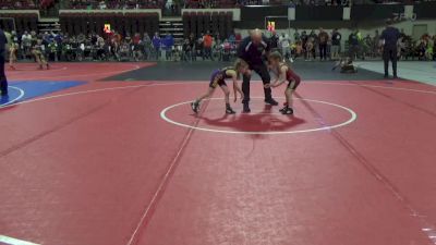 46 lbs Semifinal - Maizee Fetters, Cut Bank vs Regina Kassmier, Fort Benton Longhorn Wrestling