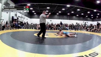 85 lbs Quarterfinals (8 Team) - Bruce Fowler, Olympia vs Corbin Jansheski, LAW/Crass