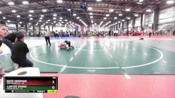 110 lbs Rd# 2 10:30am Friday - Carter Evans, Minion Black vs Nate Newman, Westshore D.S
