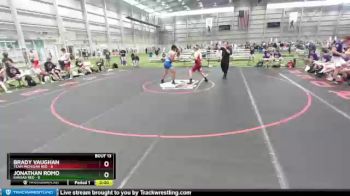 220 lbs Placement Matches (8 Team) - Brady Vaughan, Team Michigan Red vs Jonathan Romo, Kansas Red