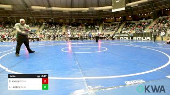 64 lbs Quarterfinal - Grayson Vanzant, Bristow Youth Wrestling vs Lincoln Laskey, R.A.W.