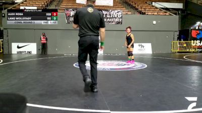 Junior Girls - 125 lbs Cons. Round 2 - Sophia Nunez, Ventura High School Wrestling vs Mikayla Menjivar
