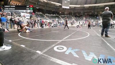 110 lbs Semifinal - LEGACY DUNN, KIPP TULSA vs Luke Jordan, Team Tulsa Wrestling Club