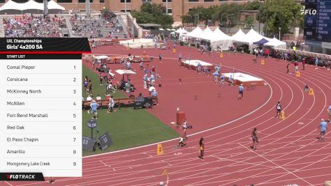 High School Girls' 4x200m Relay 5A, Finals 1