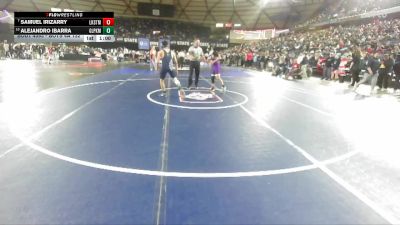 Boys 4A 132 lbs Cons. Round 3 - Alejandro Ibarra, Glacier Peak vs Samuel Irizarry, Lake Stevens