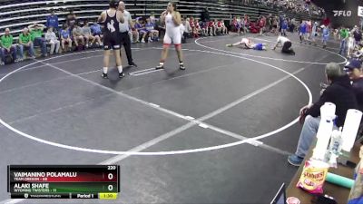 220 lbs Round 4 (6 Team) - Vaimanino Polamalu, Team Oregon vs Alaki Shafe, Wyoming Twisters