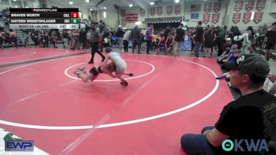 67 lbs Quarterfinal - Cairo Anderson, ICEFIGHTER U vs Bray Johnson, Checotah Matcats