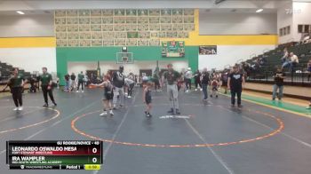 40 lbs Round 2 - Leonardo Oswaldo Mesa, Fort Stewart Wrestling vs Ira Wampler, Mid-South Wrestling Academy