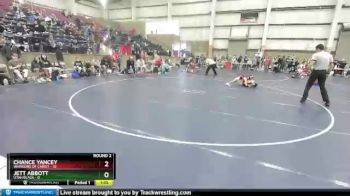92 lbs Round 2 (4 Team) - Jett Abbott, Utah Black vs Chance Yancey, Warriors Of Christ