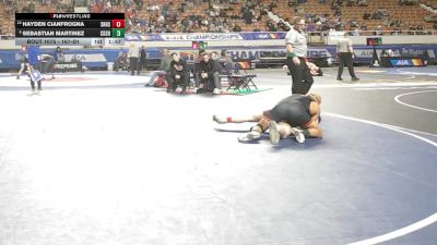 167-D1 Champ. Round 1 - Sebastian Martinez, Corona Del Sol High School vs Hayden Cianfrogna, Shadow Ridge High School