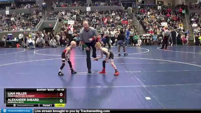 40-45 lbs Quarterfinal - Liam Miller, Moen Wrestling Academy vs Alexander Sheard, Nebraska Boyz