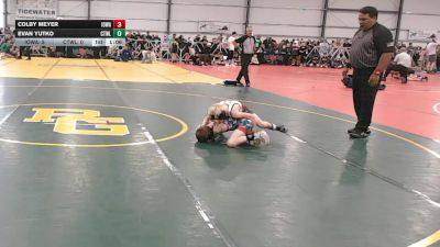 52 lbs Round 3 - 12:30pm Saturday - Evan Yutko, CTWHALE vs Colby Meyer, Iowa Black