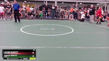 56 lbs Semis (4 Team) - Jacobi Burkett, U2 Upstate Uprising Blue vs Kohyn Deputy, POWA