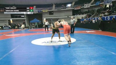 6A 215 lbs Quarterfinal - Braylon Young, Athens vs Toby Zirlott, Saraland