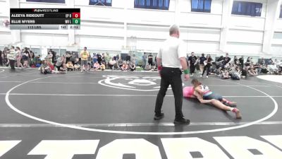113 lbs Round Robin 1 - Aleeya Rideoutt, EP Rattlers-Girls vs Ellie Myers, WV Lunatics-Girls