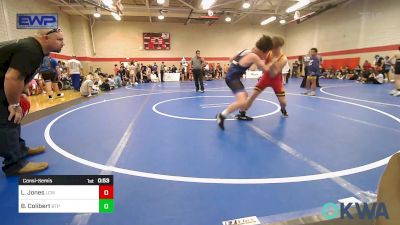 130 lbs Consolation - Liam Jones, Labette County Wrestling vs Brayden Colibert, Tulsa Blue T Panthers