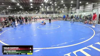 100 lbs Finals (2 Team) - Taylor Thompson, JEFFERSON WRESTLING CLUB vs Brayden Biggs, PIT BULL WRESTLING ACADEMY