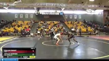 174 lbs Quarterfinal - Shylik Scriven, UNC Pembroke vs Dallin Ewart, King