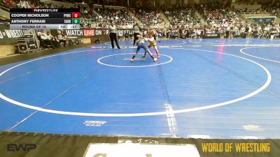 75 lbs Round Of 16 - Cooper Nicholson, Palmyra Youth Wrestling Club vs Anthony Ferrari, Cardinal Wrestling Club