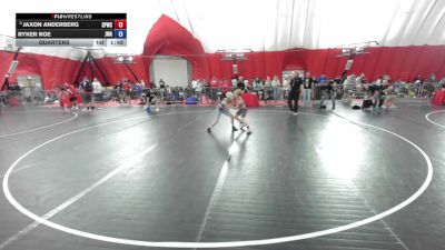 88 lbs Quarters - Jaxon Anderberg, Saint Peter Wrestling Club vs Ryker Roe, Jackrabbit Wrestling Academy