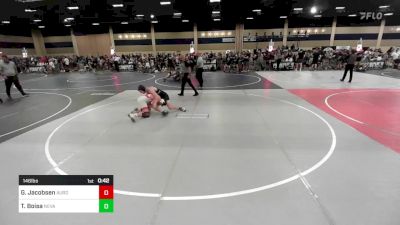 146 lbs Consolation - Gavin Jacobsen, Aurora Nebraska vs Travis Boisa, Nevada Elite