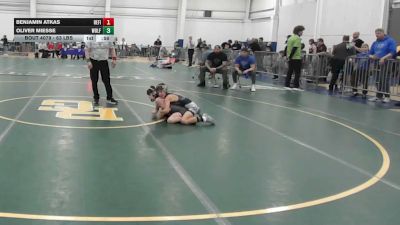 63 lbs Round Of 16 - Benjamin Atkas, Refinery WC vs Oliver Miesse, Wolfgang Wr Ac