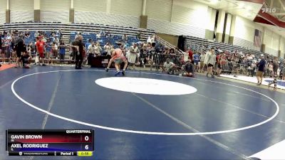 130 lbs Quarterfinal - Gavin Brown, IN vs Axel Rodriguez, IL