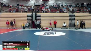 138 lbs Champ. Round 1 - Cortez Rhodes, Techie Wrestling Club vs Wyatt Mann, South Adams Gold Wrestling Clu