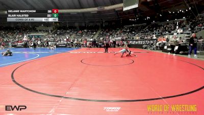 66 lbs Consi Of 8 #2 - Delanie Wartchow, Shelton Wrestling Academy vs Blair Halsted, Sebolt Wrestling Academy