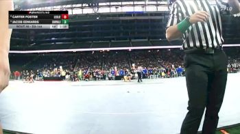 D3-144 lbs Champ. Round 1 - Jacob Edwards, Remus Chippewa Hills vs Carter Foster, Leslie