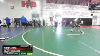 105 lbs Cons. Round 4 - Andrea Ambriz, El Rancho vs Delilah Hernandez, Eleanor Roosevelt