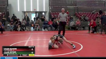 65 lbs Round 3 (8 Team) - Cyler Gilmore, Team Ohio (OH) vs Caleb Heyder, Minions Black (GA)