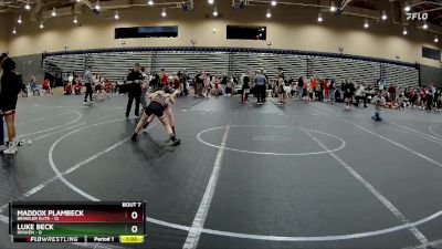 80 lbs Round 2 (8 Team) - Maddox Plambeck, Brawler Elite vs Luke Beck, Kraken