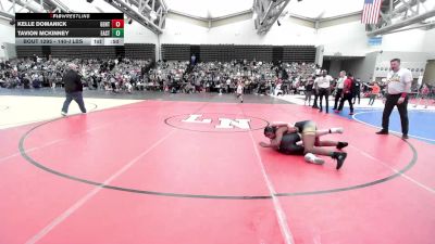 140-J lbs Quarterfinal - Kelle Domanick, Gentile Trained vs Tavion Mckinney, East Hartford Stingers Youth