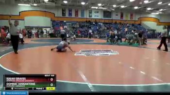 125 lbs Cons. Round 1 - Dominic Iannantone, Elmhurst University vs Isaiah Graves, Nebraska Wesleyan University