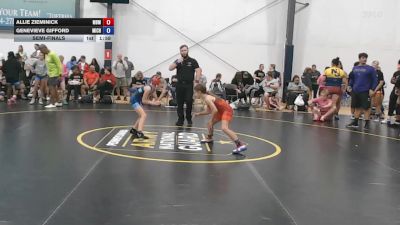 27 lbs Semifinal - Allie Zieminick, Ohio Goons - W vs Genevieve Gifford, Michigan Wrestling Academy - W
