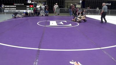 125 lbs 3rd Place - Ryder Borich, Sunbury vs Justin Quiros, Saddle Brook