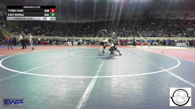 92 lbs Consi Of 16 #1 - Tyree Cade, Midwest City Bombers vs Colt Duvall, McAlester