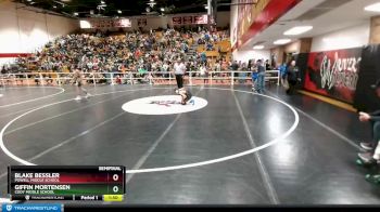 91 lbs Semifinal - Giffin Mortensen, Cody Middle School vs Blake Bessler, Powell Middle School