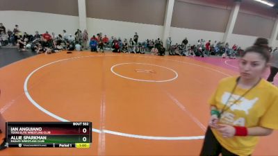 110-115 lbs Round 1 - Ian Anguiano, Texas Elite Wrestling Club vs Allie Sparkman, Eagles Wrestling Club