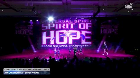 ATA Lake Norman - Super Novas [2026 L1 Tiny - Novice - Restrictions Day 1] 2026 Spirit of Hope Grand Nationals