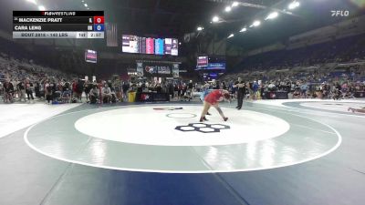 140 lbs Cons. Sub-rd Of 16 - Mackenzie Pratt, IL vs Cara Leng, OH