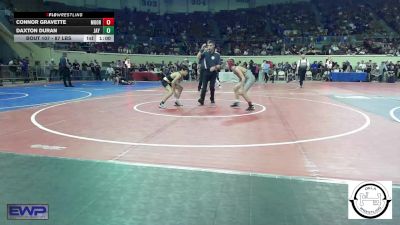 87 lbs Consi Of 16 #1 - Connor Gravette, Moore JH vs Daxton Duran, Jay Junior High