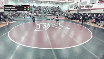 133 lbs Quarterfinal - Pierce Lemmons, Central Dauphin Hs vs Aidan Steffy, Manheim Twp Hs