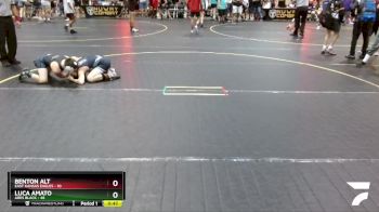 92 lbs Round 2 (6 Team) - Luca Amato, Ares Black vs Benton Alt, East Kansas Eagles
