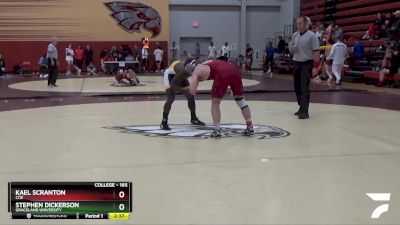 165 lbs Quarterfinal - Stephen Dickerson, Graceland University vs Kael Scranton, Coe