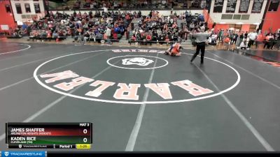 132 lbs Cons. Round 2 - Kaden Rice, CLEVELAND (TN) vs James Shaffer, Arlington Heights (HERSEY)