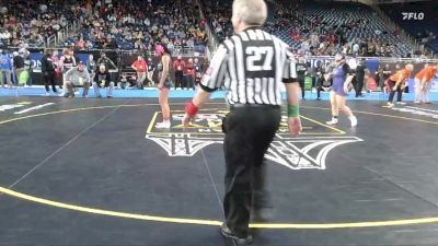 Girls-145 lbs Quarterfinal - MacKenna Webster, Three Rivers (Girls) vs Nanda Kibi, Plymouth (Girls)