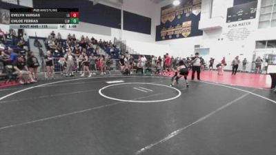 115 lbs Champ. Round 1 - Evelyn Vargas, Lab Academy vs Chloe Ferras, Lady Lancers Wrestling